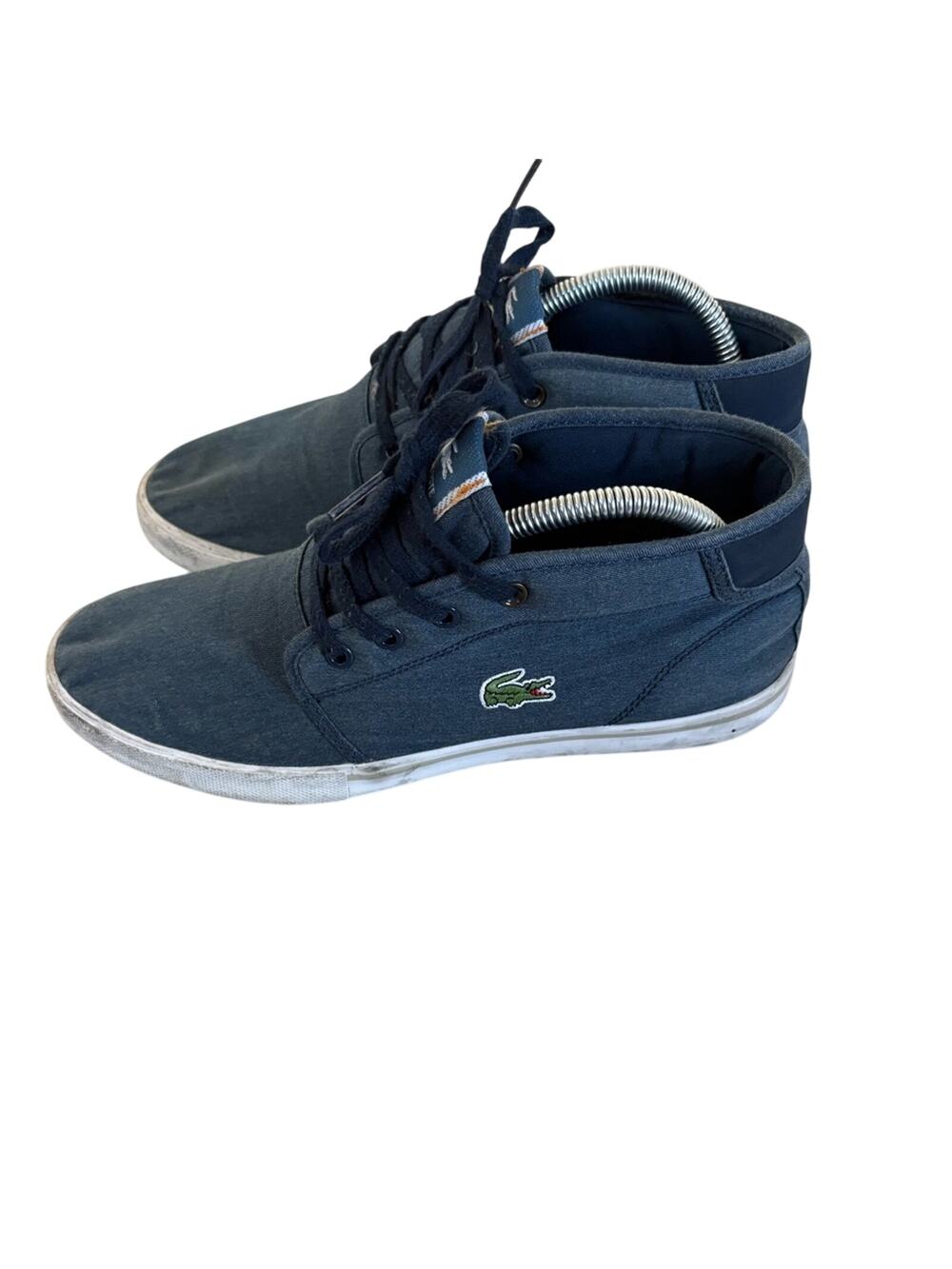 Lacoste Dark Blue High-Top Sneakers